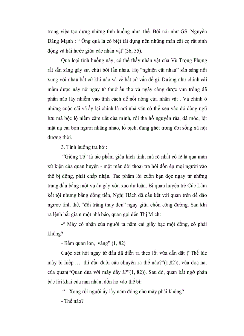 image for page Đặc trưng nghệ thuật của lời đối thoại trong Giông Tố Vũ Trọng Phụng