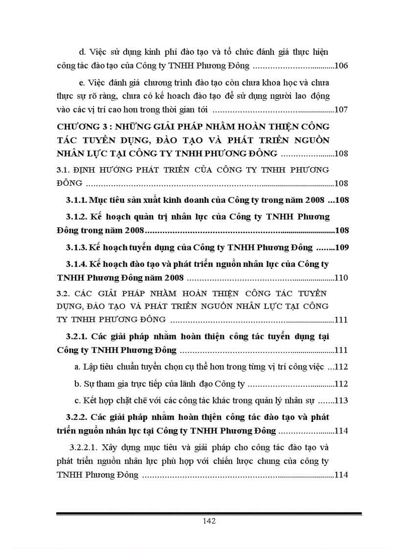 image for page Thực trạng và một số giải pháp nhằm hoàn thiện công tác Tuyển dụng Đào tạo và phát triển nguồn nhân lực tại Công ty TNHH Phương Đông