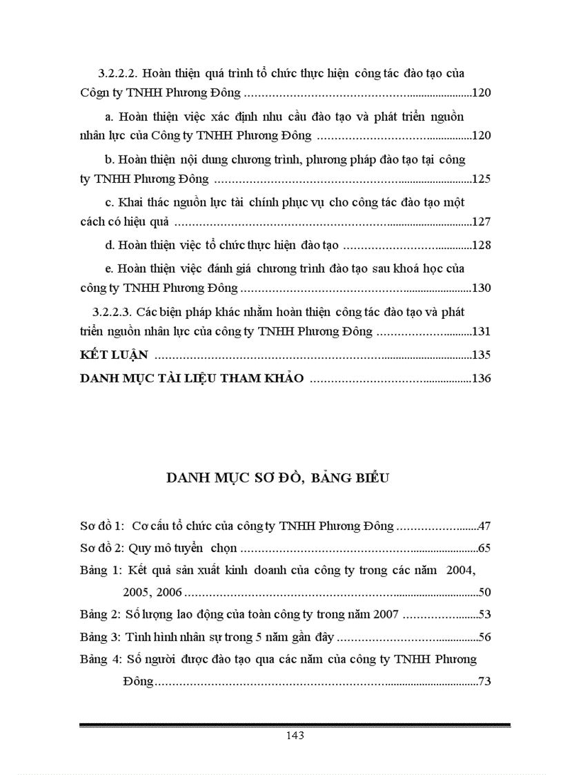 image for page Thực trạng và một số giải pháp nhằm hoàn thiện công tác Tuyển dụng Đào tạo và phát triển nguồn nhân lực tại Công ty TNHH Phương Đông