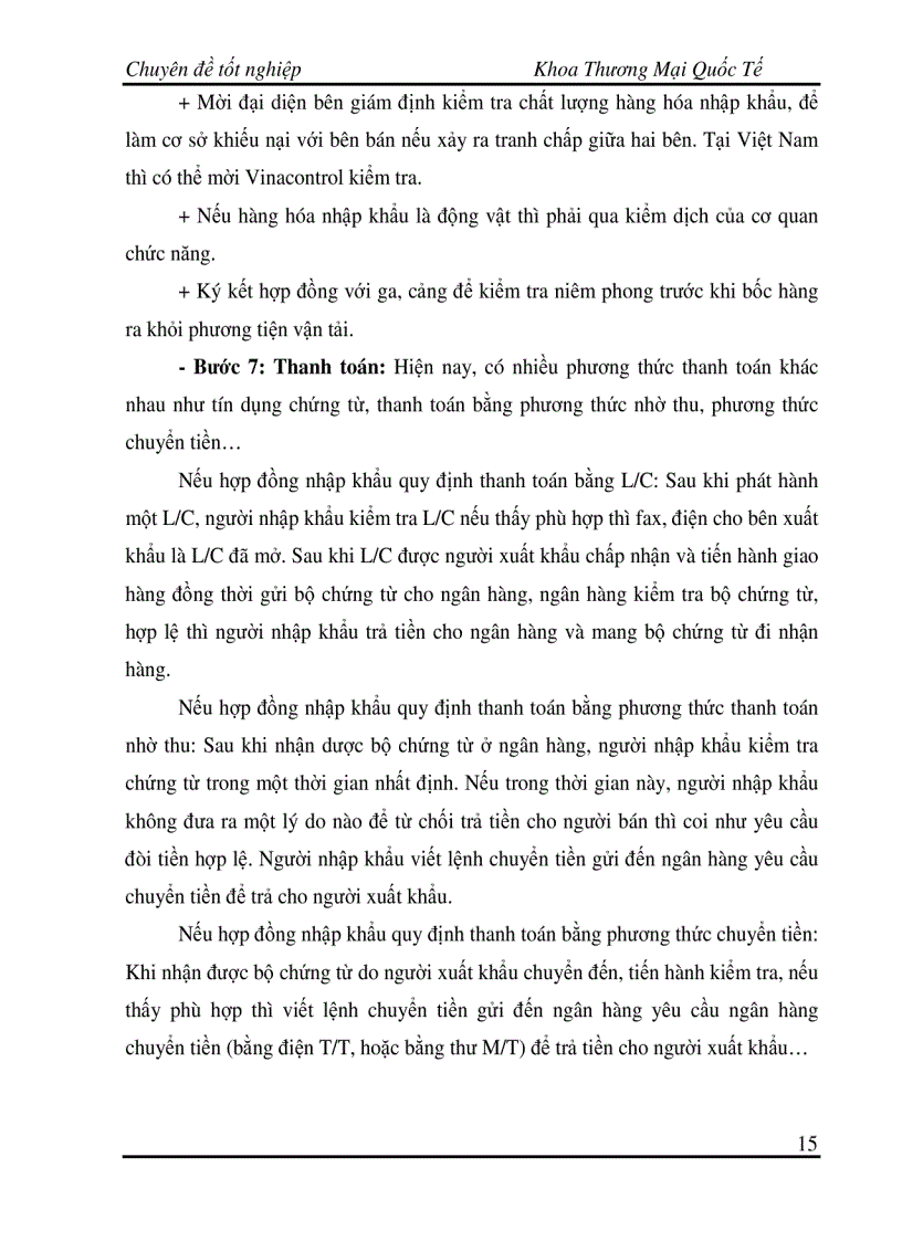 image for page Hoàn thiện quy trình thực hiện hợp đồng nhập khẩu các sản phẩm thép từ thị trường Trung Quốc tại Tổng công ty lắp máy Việt Nam LILAMA