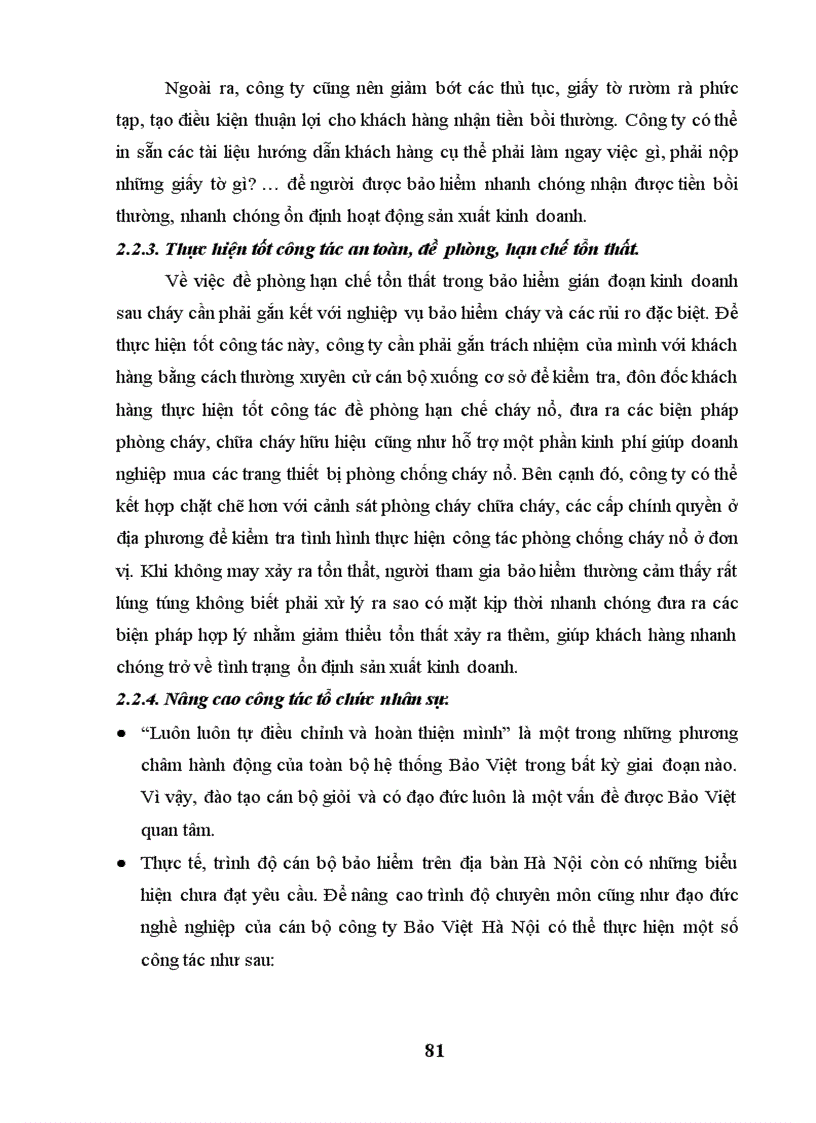 image for page Tình hình triển khai bảo hiểm gián đoạn kinh doanh sau cháy tại Bảo Việt Hà Nội