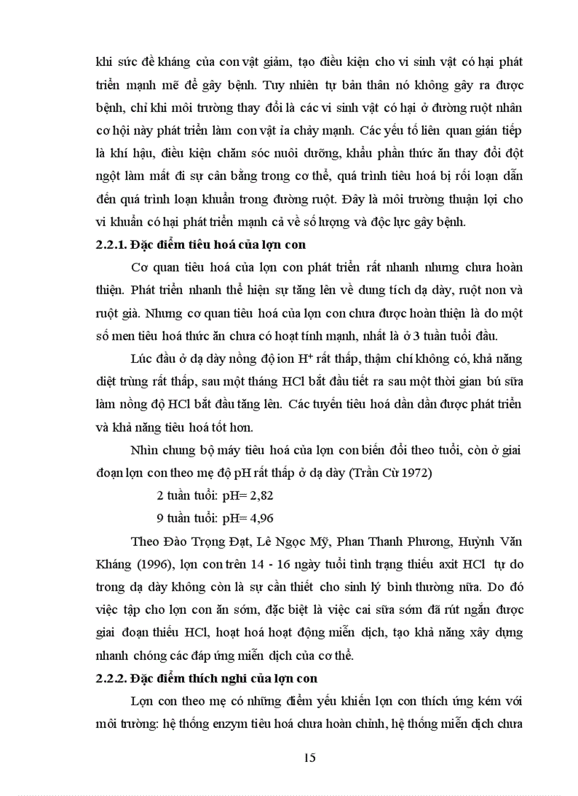 image for page Tiểu luận Thử nghiệm ảnh hưởng của Zeolite đến khả năng tăng trọng tỷ lệ tiêu chảy của lợn con sau cai sữa