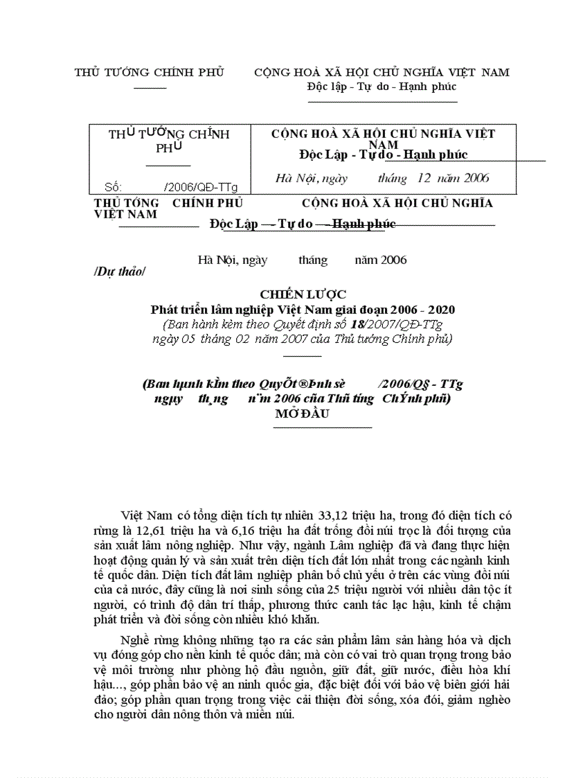 image for page Chiến lược Phát triển lâm nghiệp Việt Nam giai đoạn 2006 2020