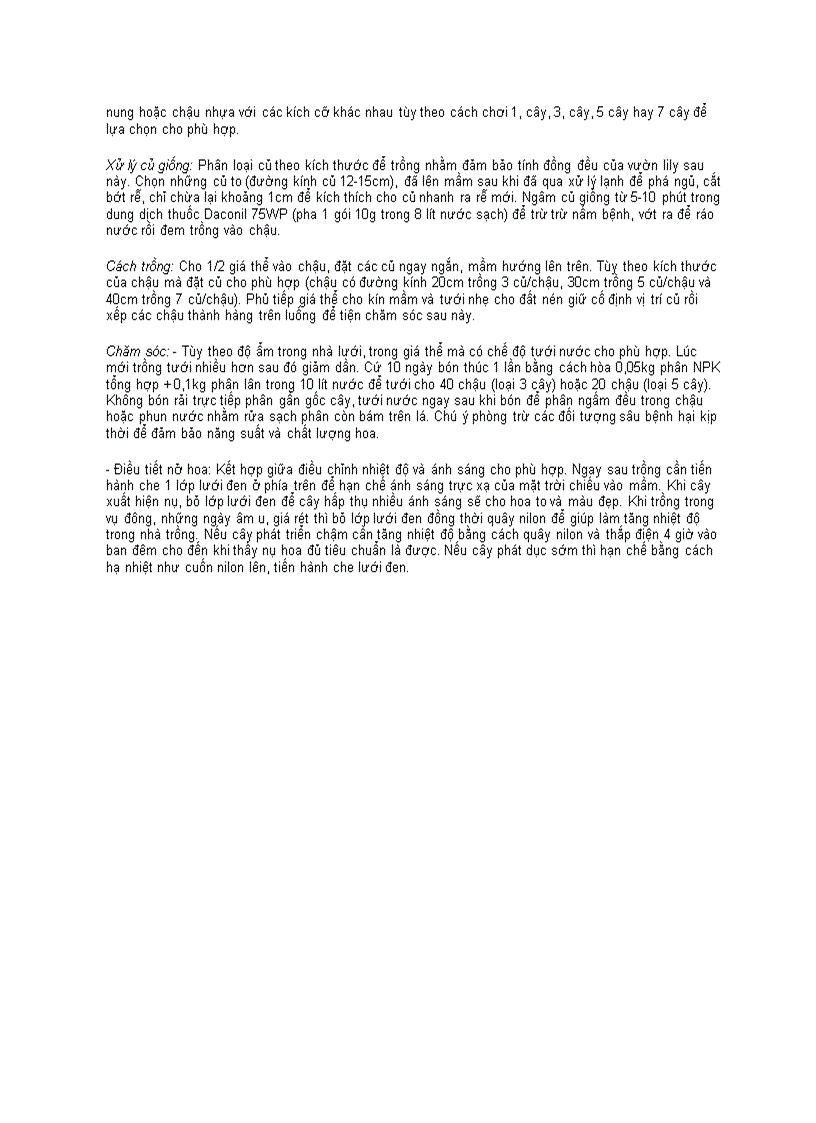 image for page Ứng dụng kỹ thuật nuôi cấy mô trên Hoa Lily