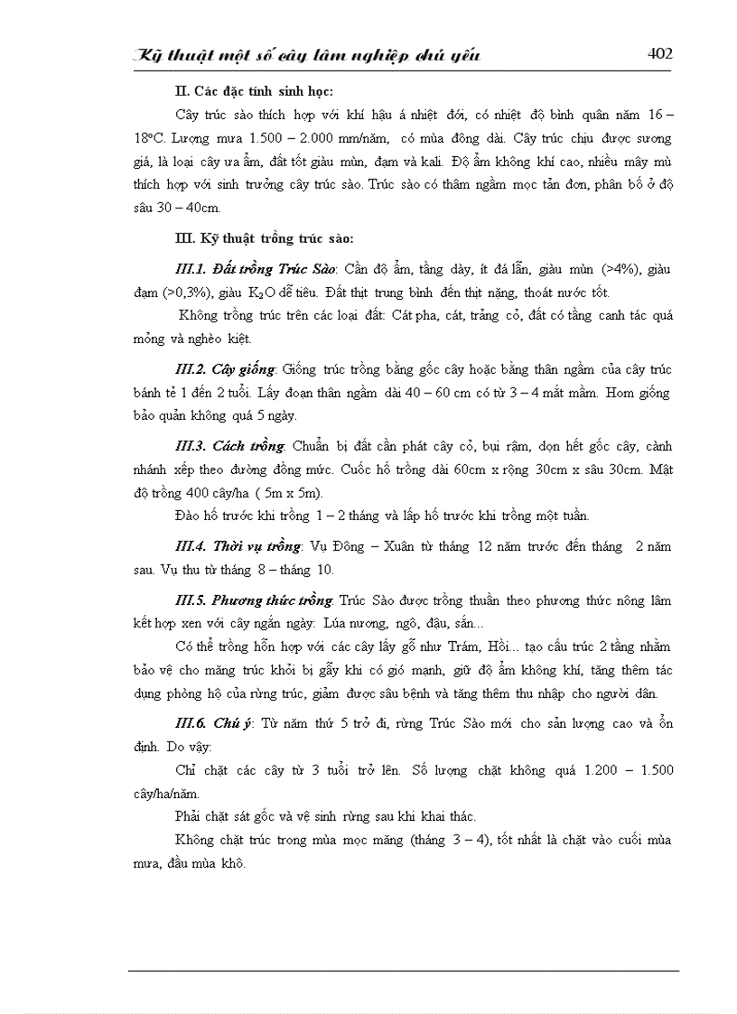 image for page Kỹ thuật trồng 1 số cây lâm nghiệp chủ yếu