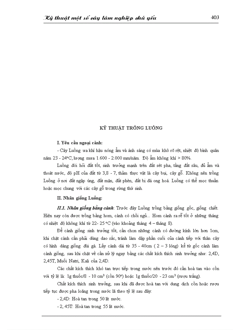 image for page Kỹ thuật trồng 1 số cây lâm nghiệp chủ yếu