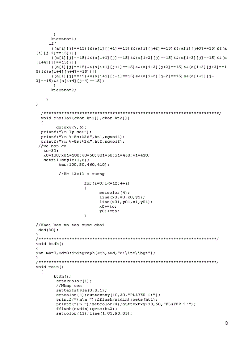 image for page Trò chơi cờ CARO giữa 2 người trên máy tính