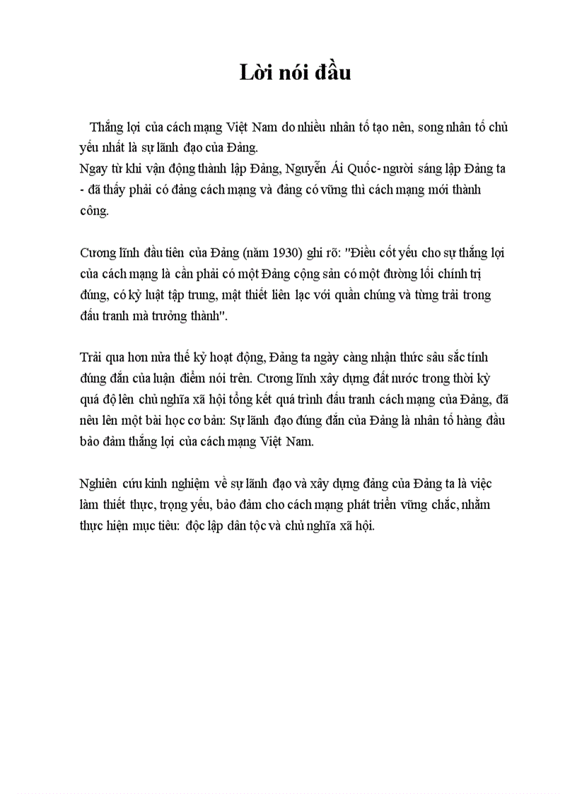 image for page Tiểu luận lịch sử Đảng Cộng Sản Việt Nam