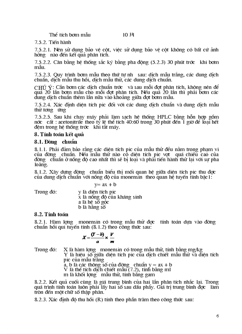 image for page Thức ăn chăn nuôi Xác định hàm lượng monensin bằng phương pháp sắc ký lỏng hiệu năng cao