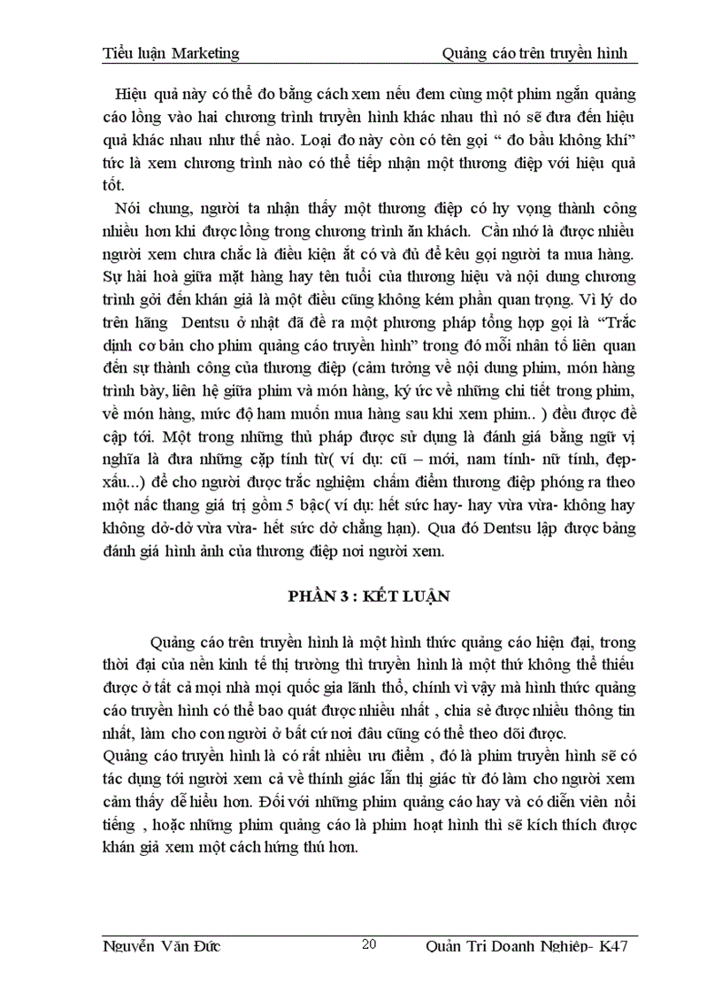 image for page Báo cáo Vai trò của quảng cáo trong nền kinh tế thị trường