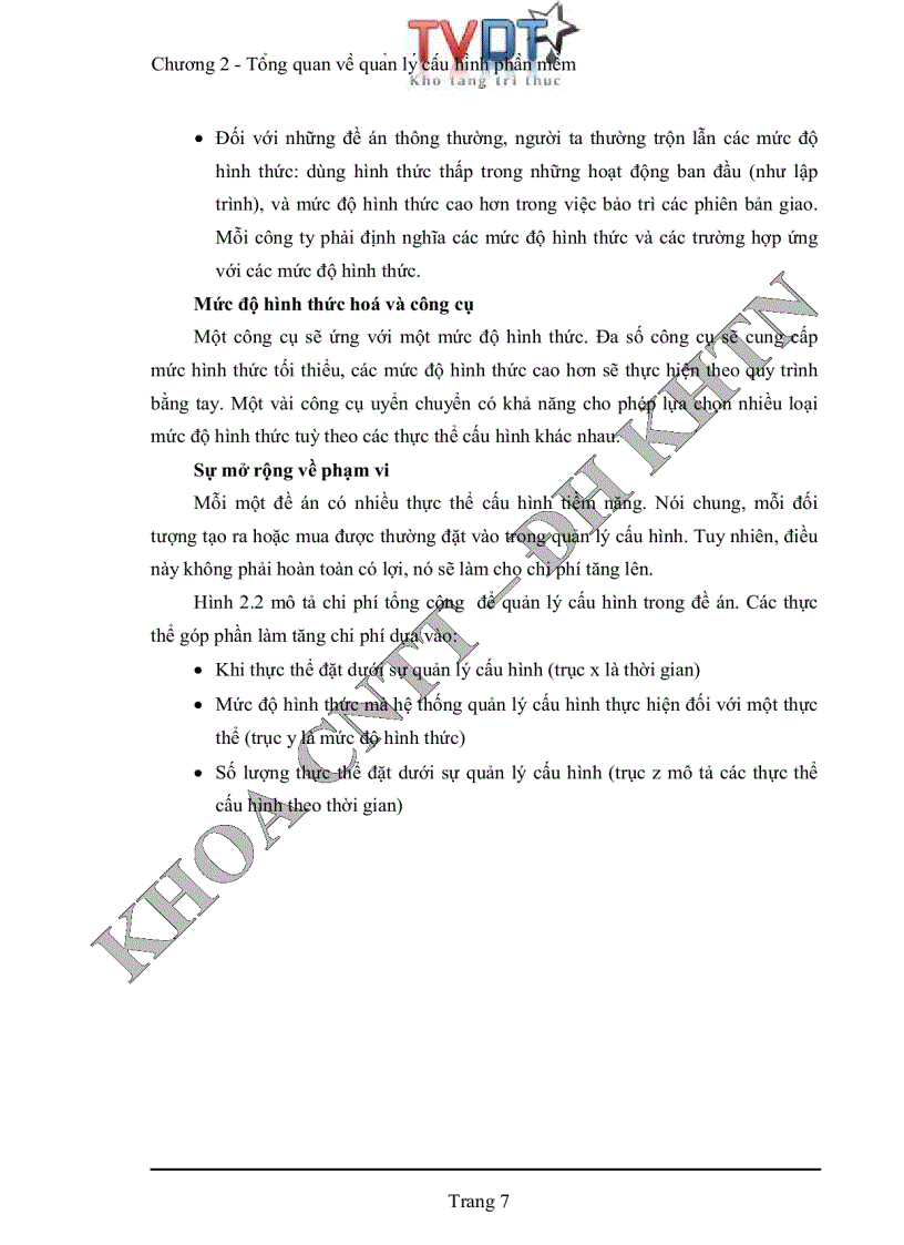 image for page Quản lý cấu hình phần mềm tại phòng phát triển phần mềm Quang Trung trung tâm tin học