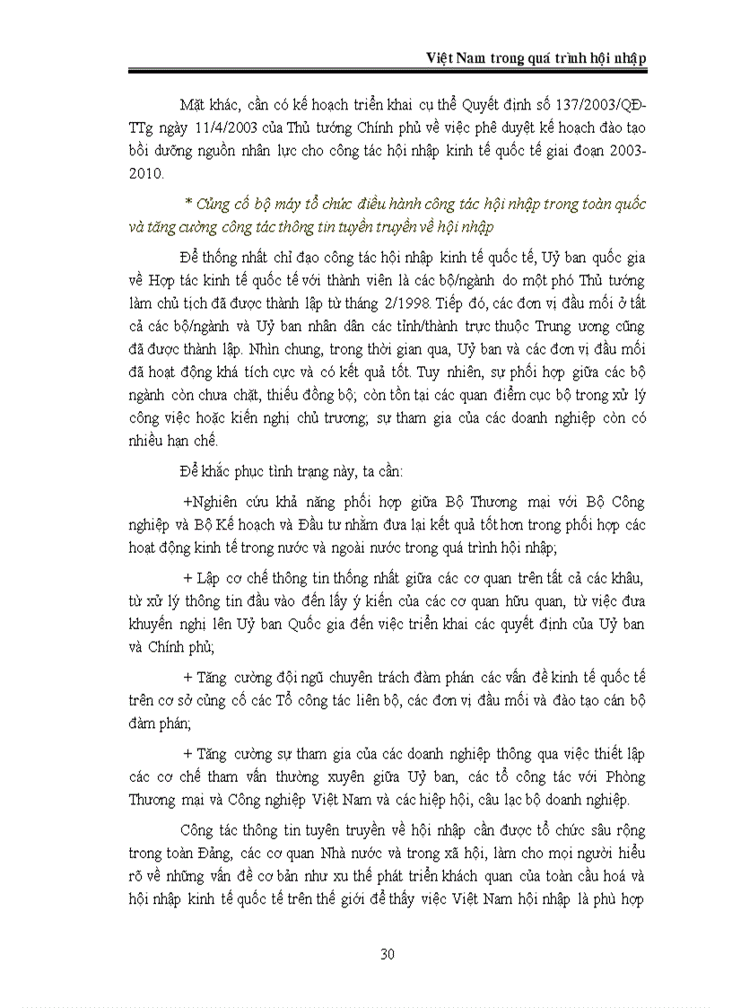 image for page Việt Nam trong quá trình hội nhập