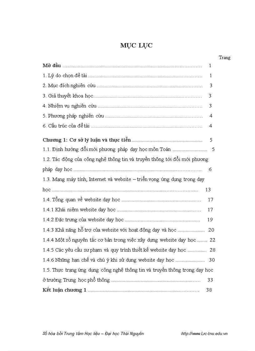 image for page Xây dựng và sử dụng website hỗ trợ dạy học phần kiến thức phương pháp tọa độ trong không gian trong chương trình hình học nâng cao lớp 12 trường trung học phổ thông