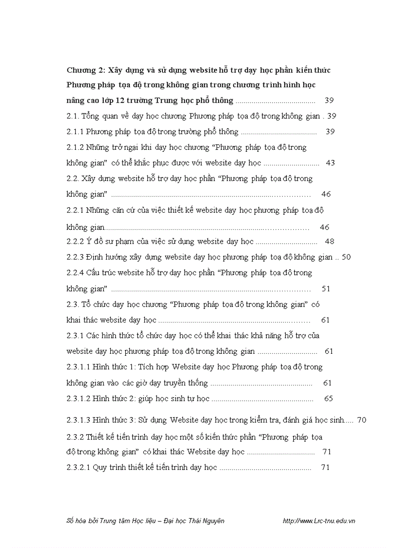 image for page Xây dựng và sử dụng website hỗ trợ dạy học phần kiến thức phương pháp tọa độ trong không gian trong chương trình hình học nâng cao lớp 12 trường trung học phổ thông