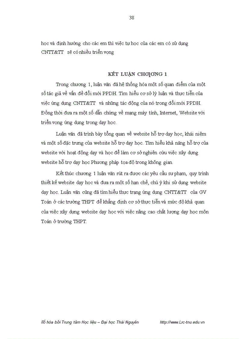 image for page Xây dựng và sử dụng website hỗ trợ dạy học phần kiến thức phương pháp tọa độ trong không gian trong chương trình hình học nâng cao lớp 12 trường trung học phổ thông