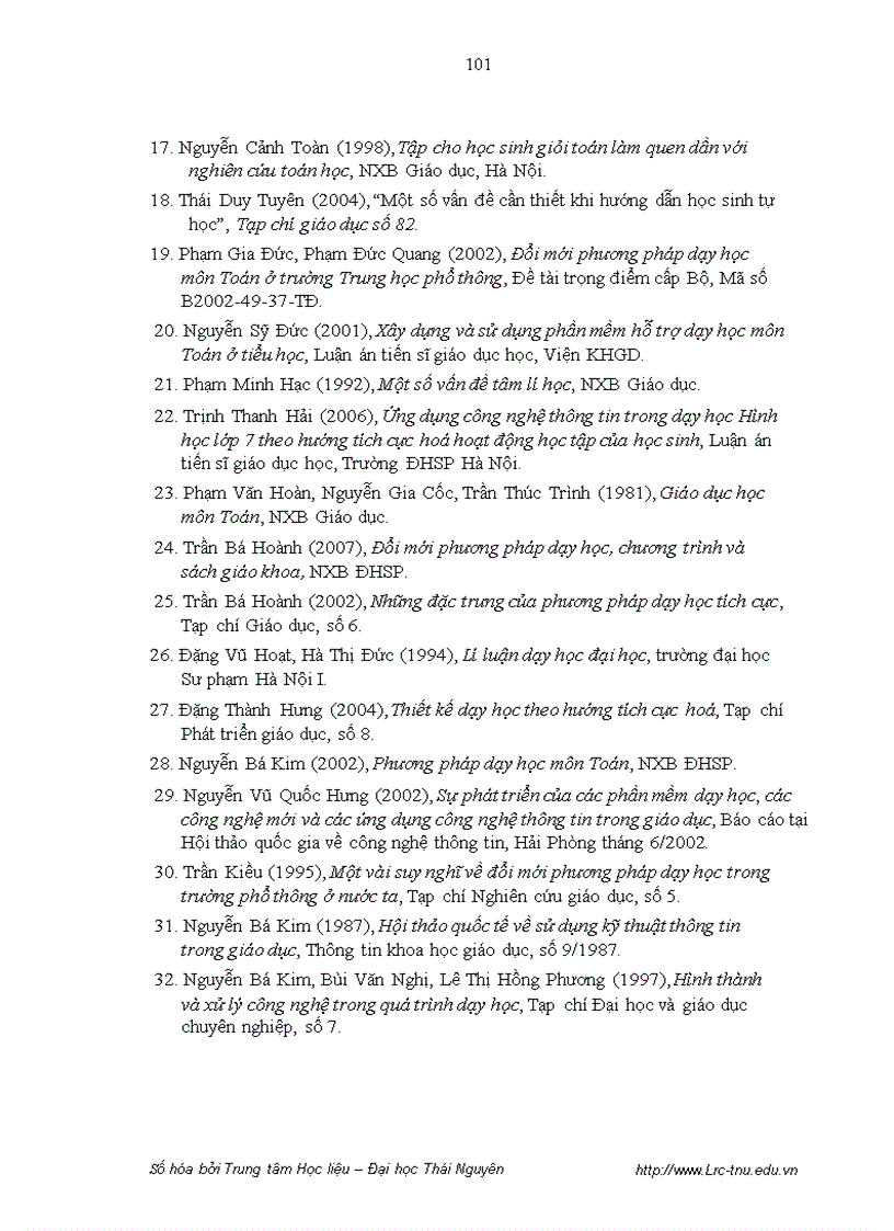 image for page Xây dựng và sử dụng website hỗ trợ dạy học phần kiến thức phương pháp tọa độ trong không gian trong chương trình hình học nâng cao lớp 12 trường trung học phổ thông