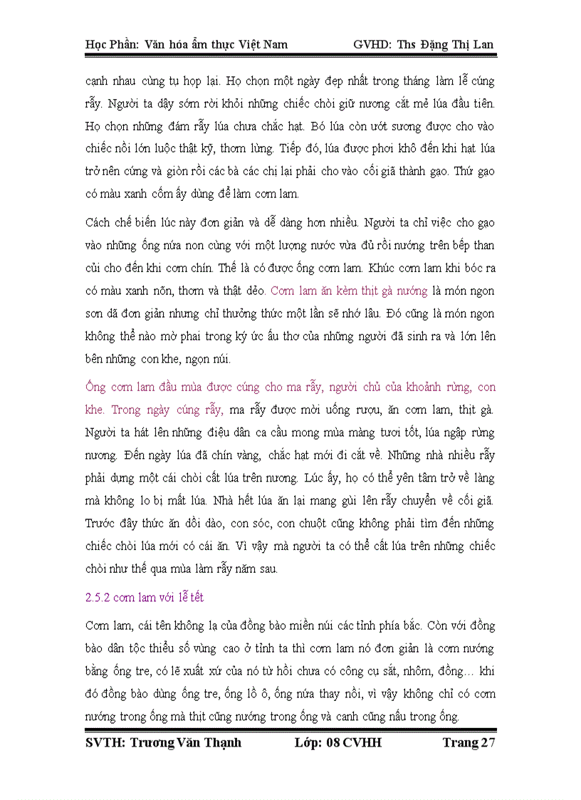 image for page Bản sắc văn hóa Tây Bắc qua món Cơm Lam của người thái ở tây bắc