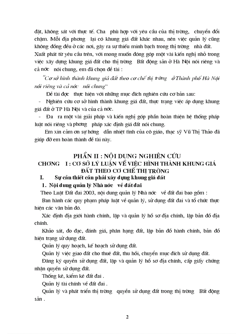 image for page Cơ sở hình thành khung giá đất theo cơ chế thị trường ở Thành phố Hà Nội nói riêng và cả nước nói chung