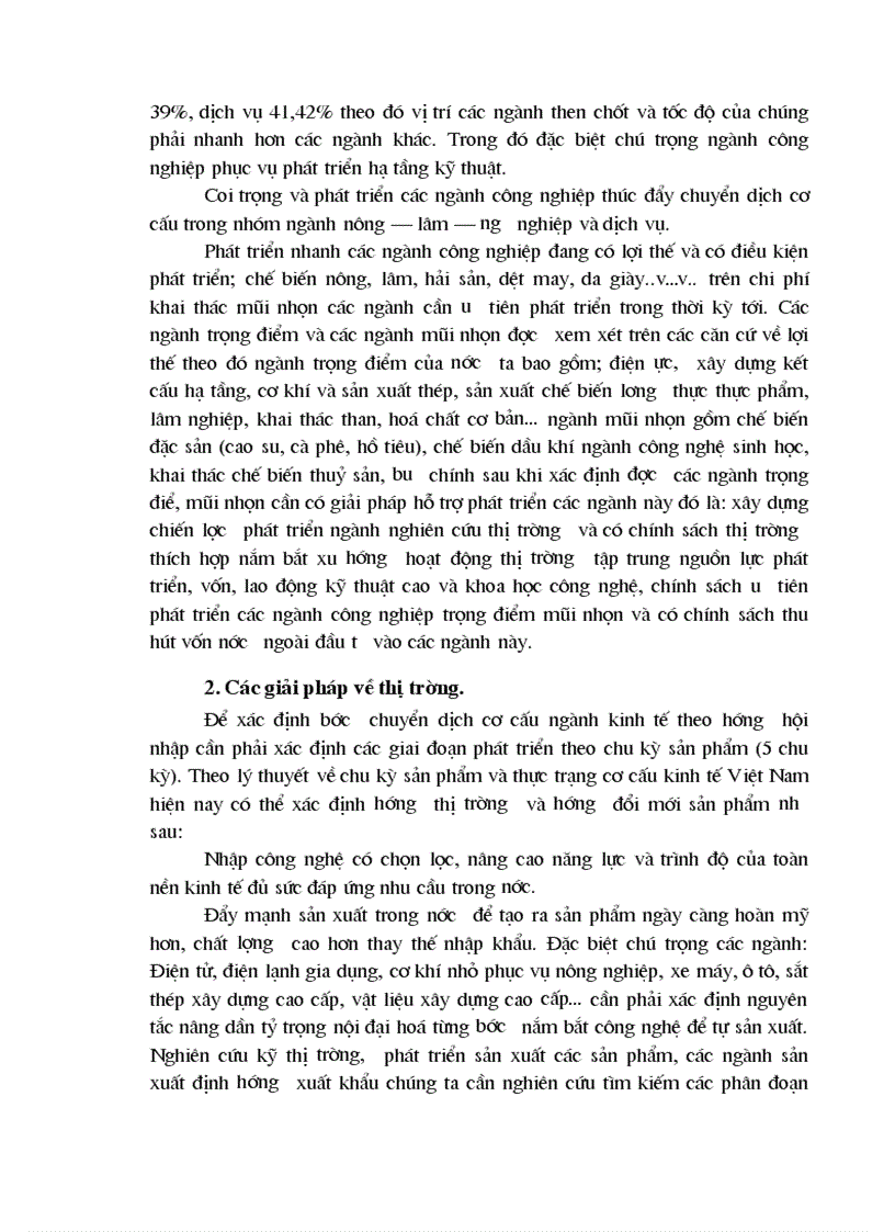 image for page Kế hoạch chuyển dịch cơ cấu ngành kinh tế giai đoạn 2001 2005 phương hướng và giải pháp thực hiện