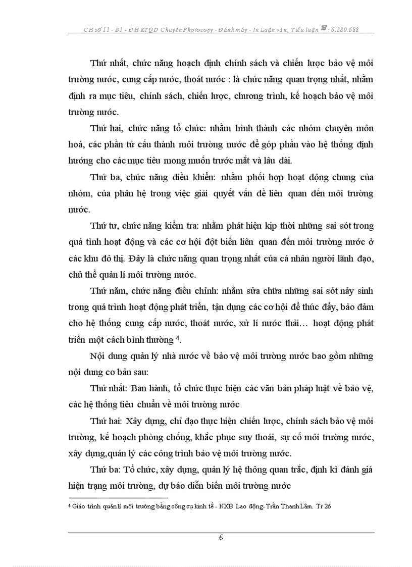 image for page Thực trạng va giải pháp của nhà nước trong việc giải quyết vấn đề môi trường nước ở đô thị hiện nay