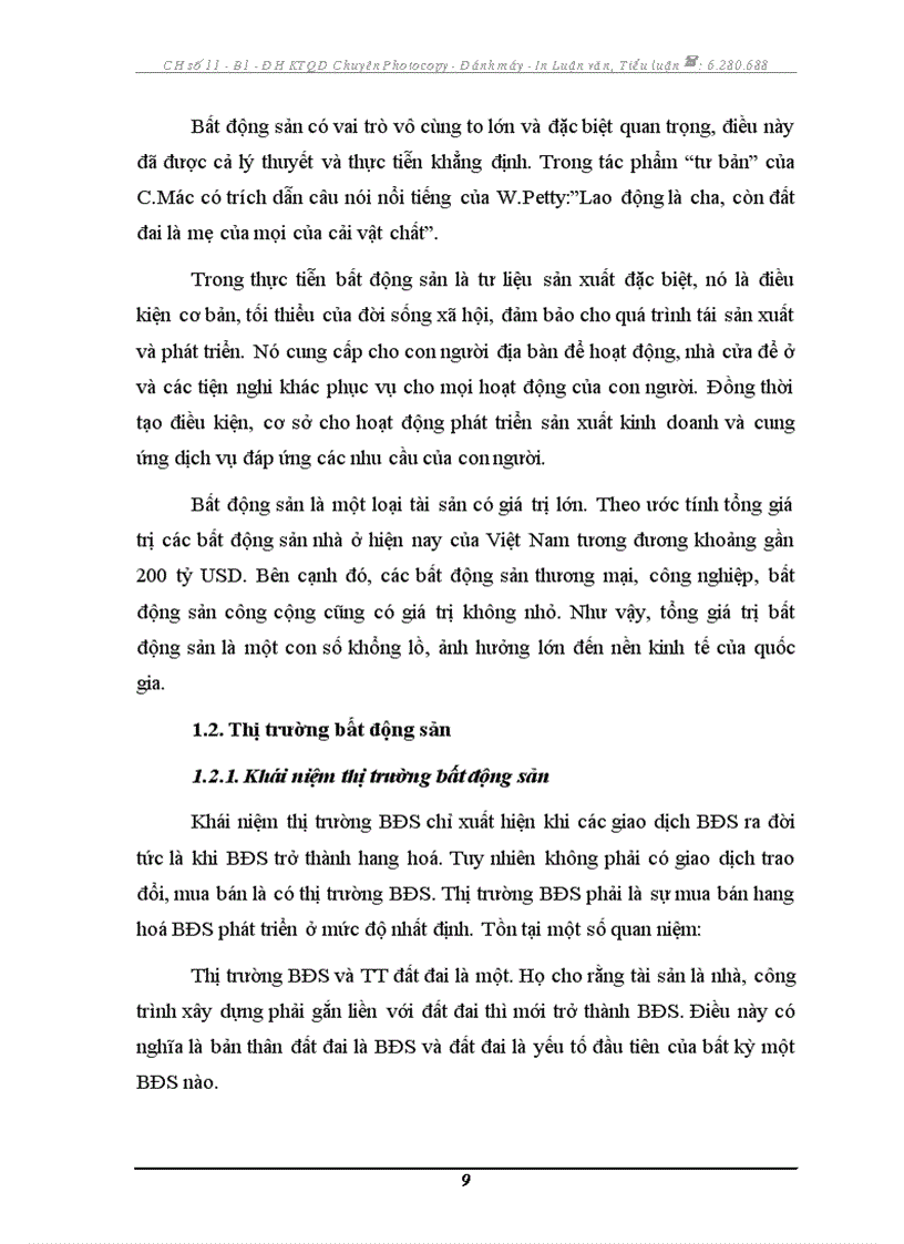 image for page Thị trường bất động sản lý luận và thực tiễn