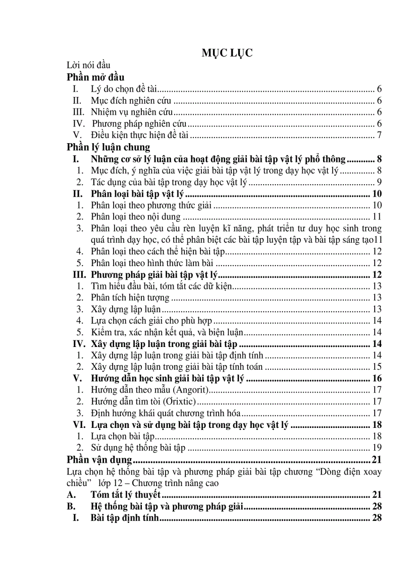 image for page Lựa chọn hệ thống bài tập hướng dẫn giải và giải bài tập vật lý Chương Dòng điện xoay chiều Lớp 12 Chương trình nâng cao