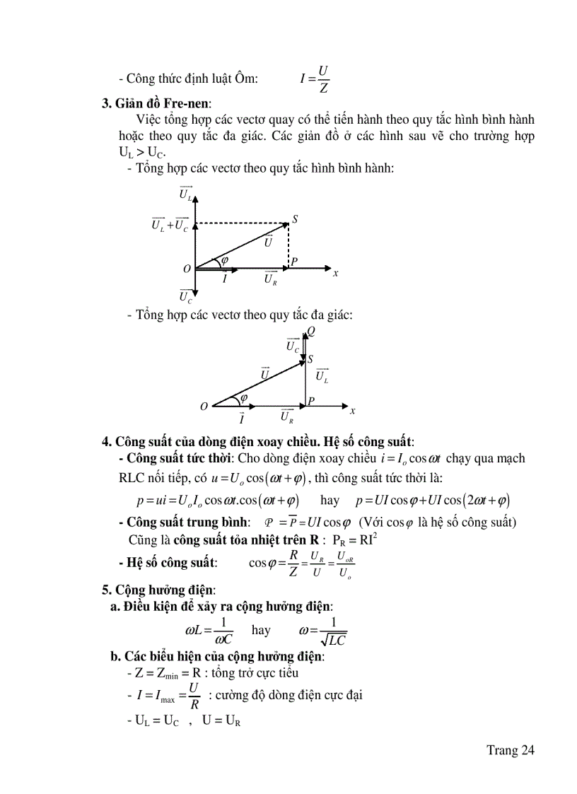 image for page Lựa chọn hệ thống bài tập hướng dẫn giải và giải bài tập vật lý Chương Dòng điện xoay chiều Lớp 12 Chương trình nâng cao