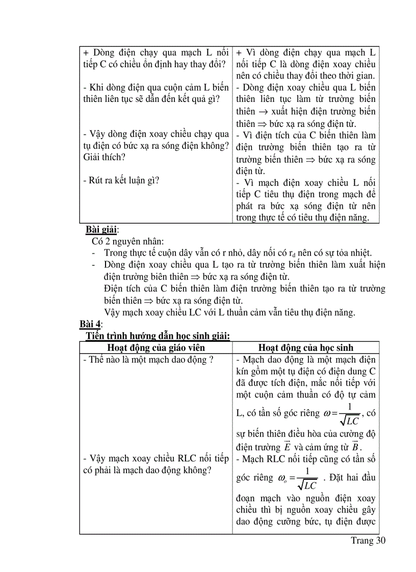 image for page Lựa chọn hệ thống bài tập hướng dẫn giải và giải bài tập vật lý Chương Dòng điện xoay chiều Lớp 12 Chương trình nâng cao