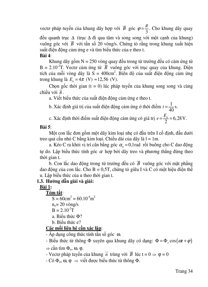 image for page Lựa chọn hệ thống bài tập hướng dẫn giải và giải bài tập vật lý Chương Dòng điện xoay chiều Lớp 12 Chương trình nâng cao
