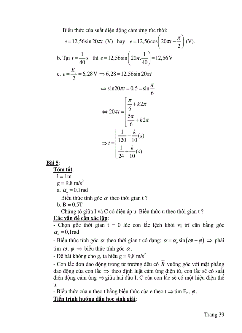 image for page Lựa chọn hệ thống bài tập hướng dẫn giải và giải bài tập vật lý Chương Dòng điện xoay chiều Lớp 12 Chương trình nâng cao