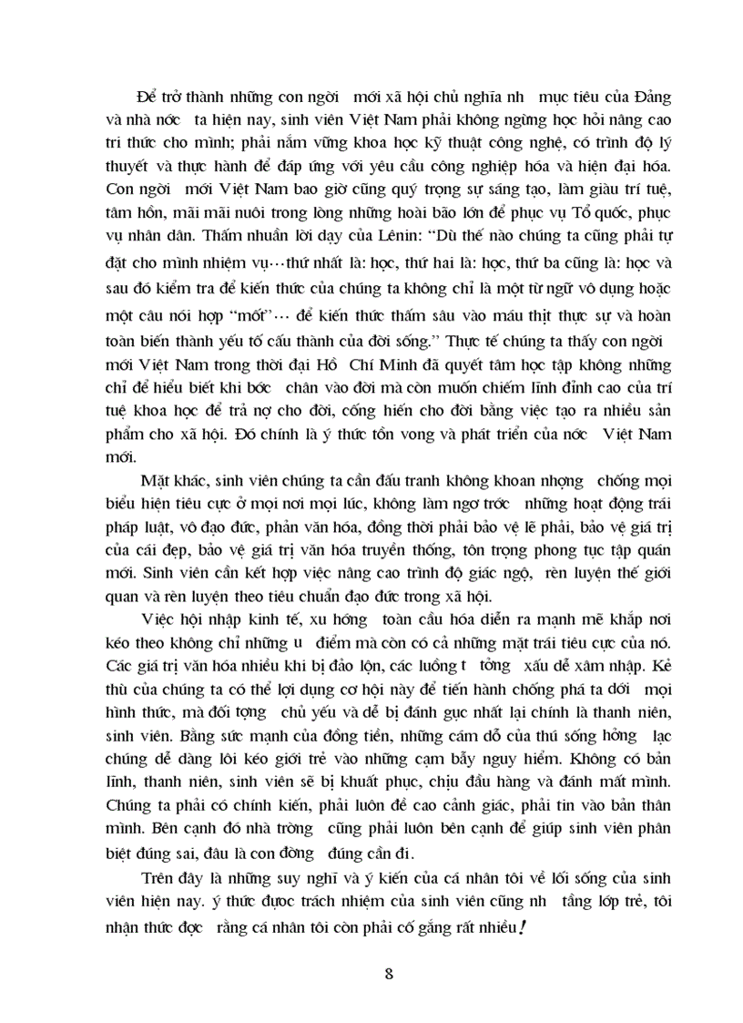 image for page Lối sống của sinh viên việt nam hiện nay thực trạng và kiến nghị