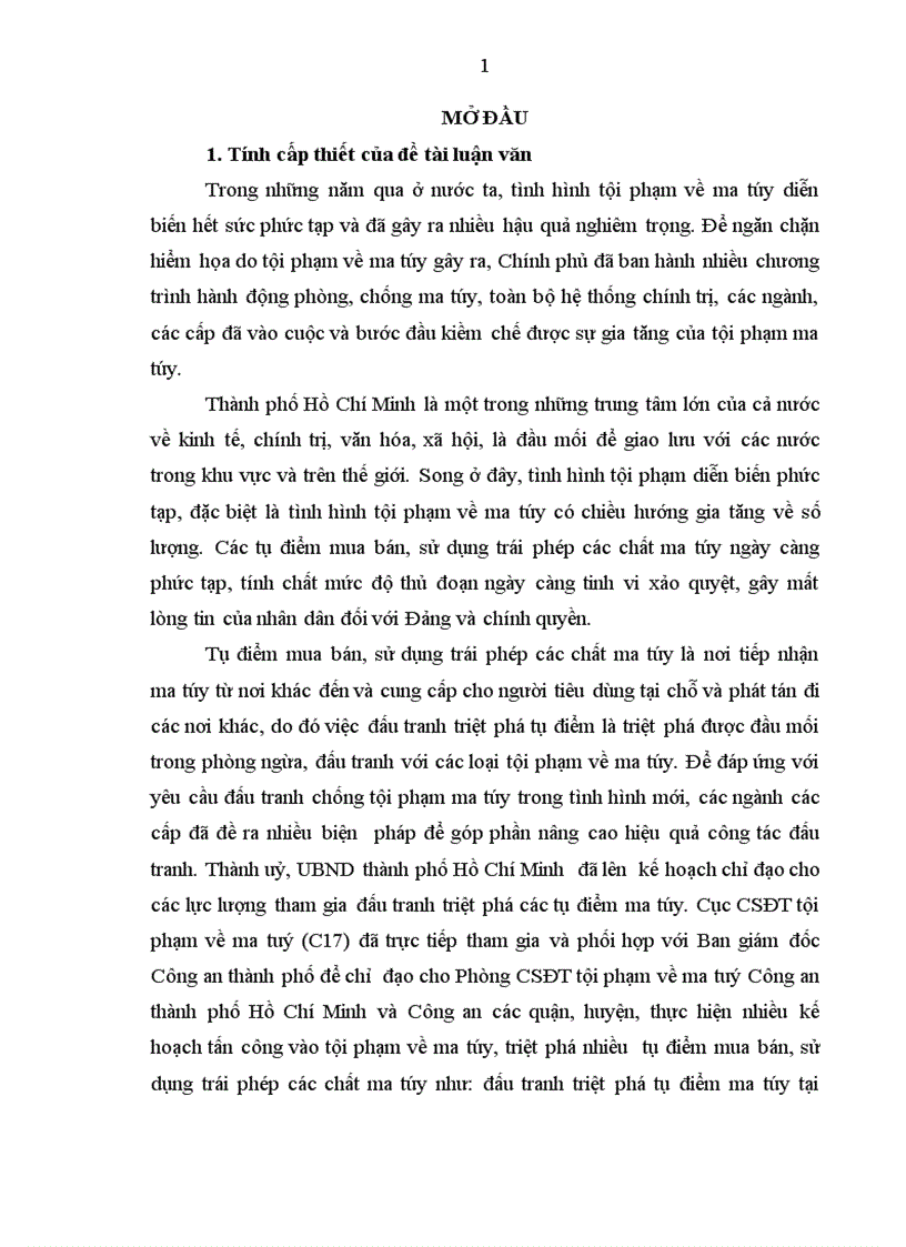image for page Thực trạng và giải pháp đấu tranh triệt phá các tụ điểm mua bán sử dụng trái phép các chất ma túy của lực lượng CSĐT tội phạm về ma túy Công an thành phố Hồ Chí Minh