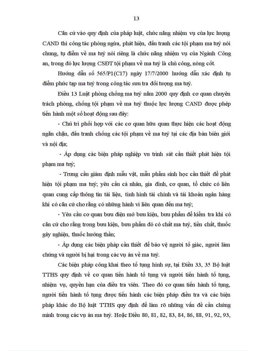 image for page Thực trạng và giải pháp đấu tranh triệt phá các tụ điểm mua bán sử dụng trái phép các chất ma túy của lực lượng CSĐT tội phạm về ma túy Công an thành phố Hồ Chí Minh