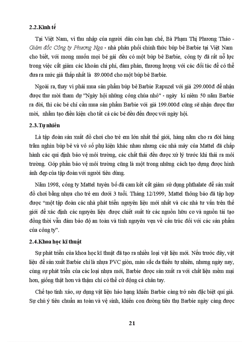 image for page Tác động của môi trường vi mô môi trường vĩ mô tới hoạt động marketing của tập đoàn Mattel