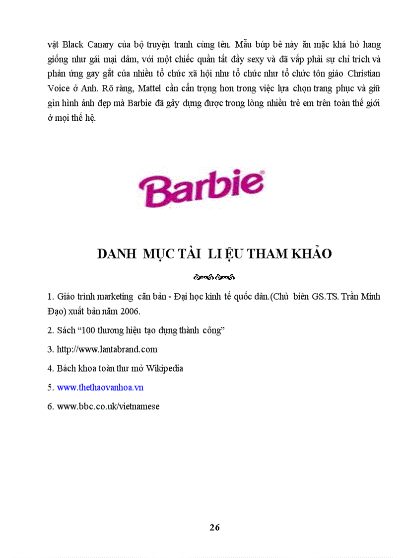 image for page Tác động của môi trường vi mô môi trường vĩ mô tới hoạt động marketing của tập đoàn Mattel