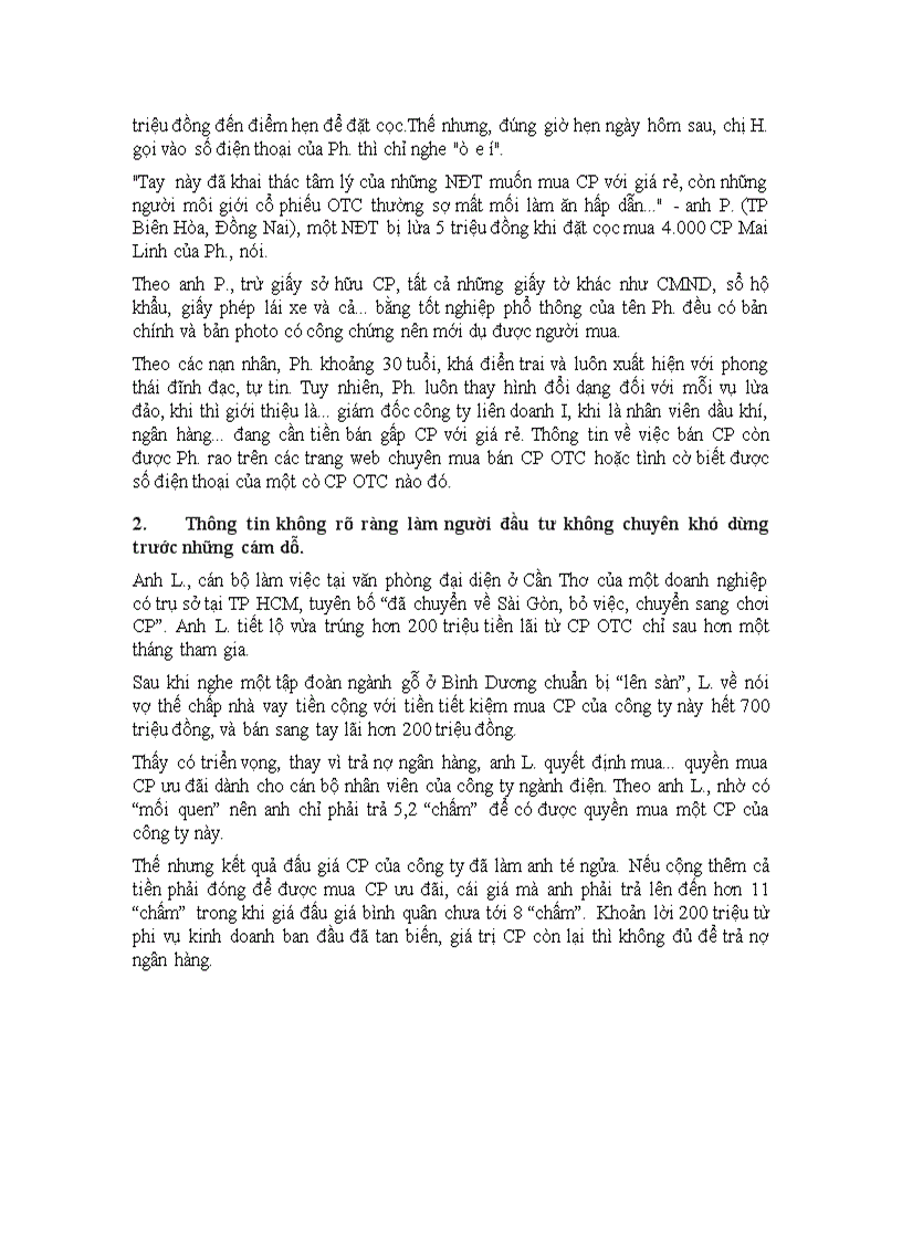image for page Những rủi ro trên thị trường chứng khoán OTC và Những biện pháp nhằm hạn chế rủi ro trong kinh doanh chứng khoán OTC