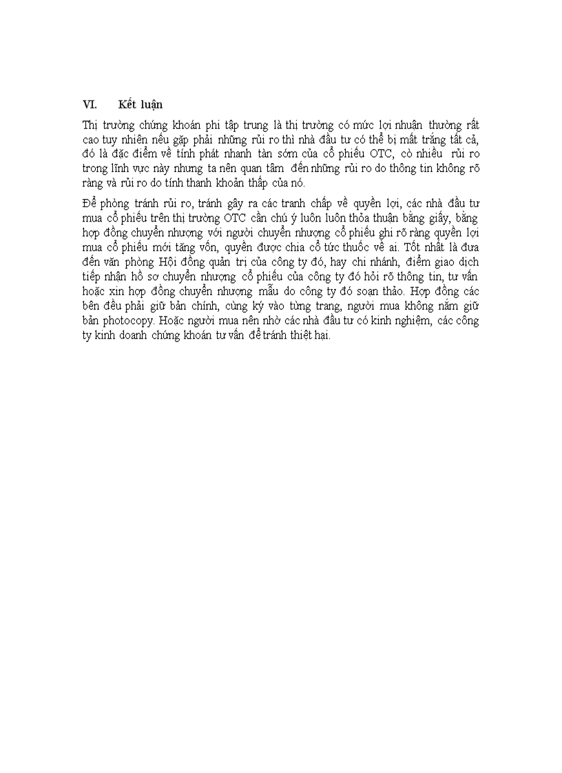 image for page Những rủi ro trên thị trường chứng khoán OTC và Những biện pháp nhằm hạn chế rủi ro trong kinh doanh chứng khoán OTC