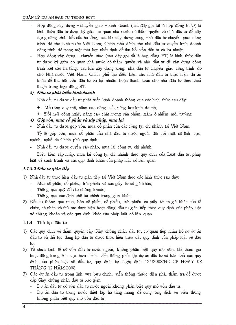 image for page Đánh giá dự án đầu tư Bưu Chính Viễn Thông