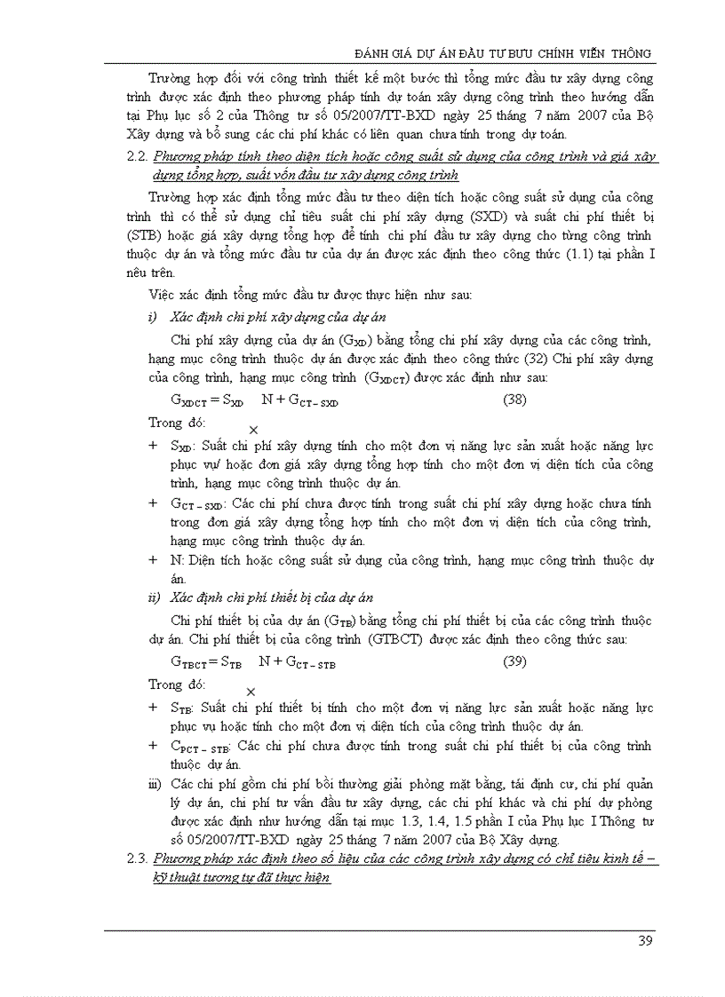 image for page Đánh giá dự án đầu tư Bưu Chính Viễn Thông