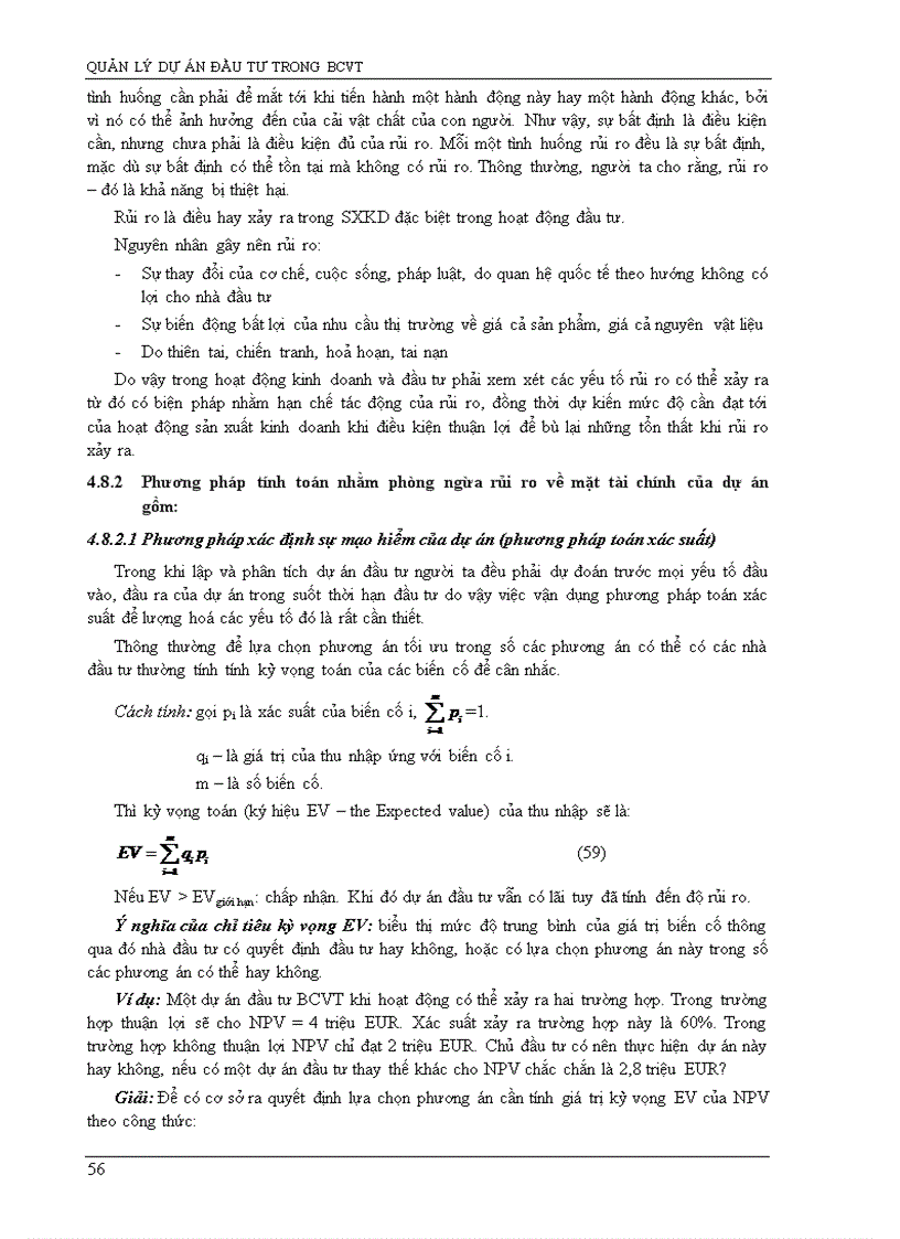 image for page Đánh giá dự án đầu tư Bưu Chính Viễn Thông