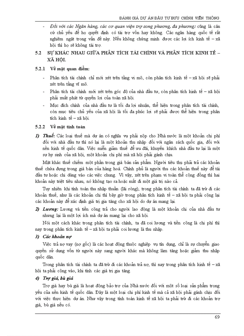 image for page Đánh giá dự án đầu tư Bưu Chính Viễn Thông