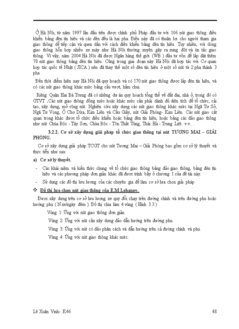 image for page Đề xuất và lựa chọn phương án tổ chức giao thông tại nút giao tương mai giải phóng