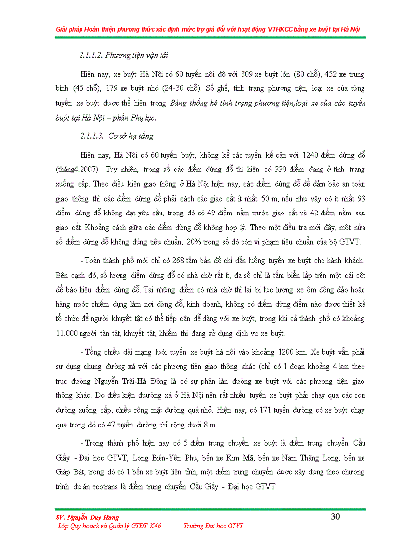 image for page Giải pháp hoàn thiện phương thức xác định mức trợ giá cho vthkcc bằng xe buýt tại hà nội