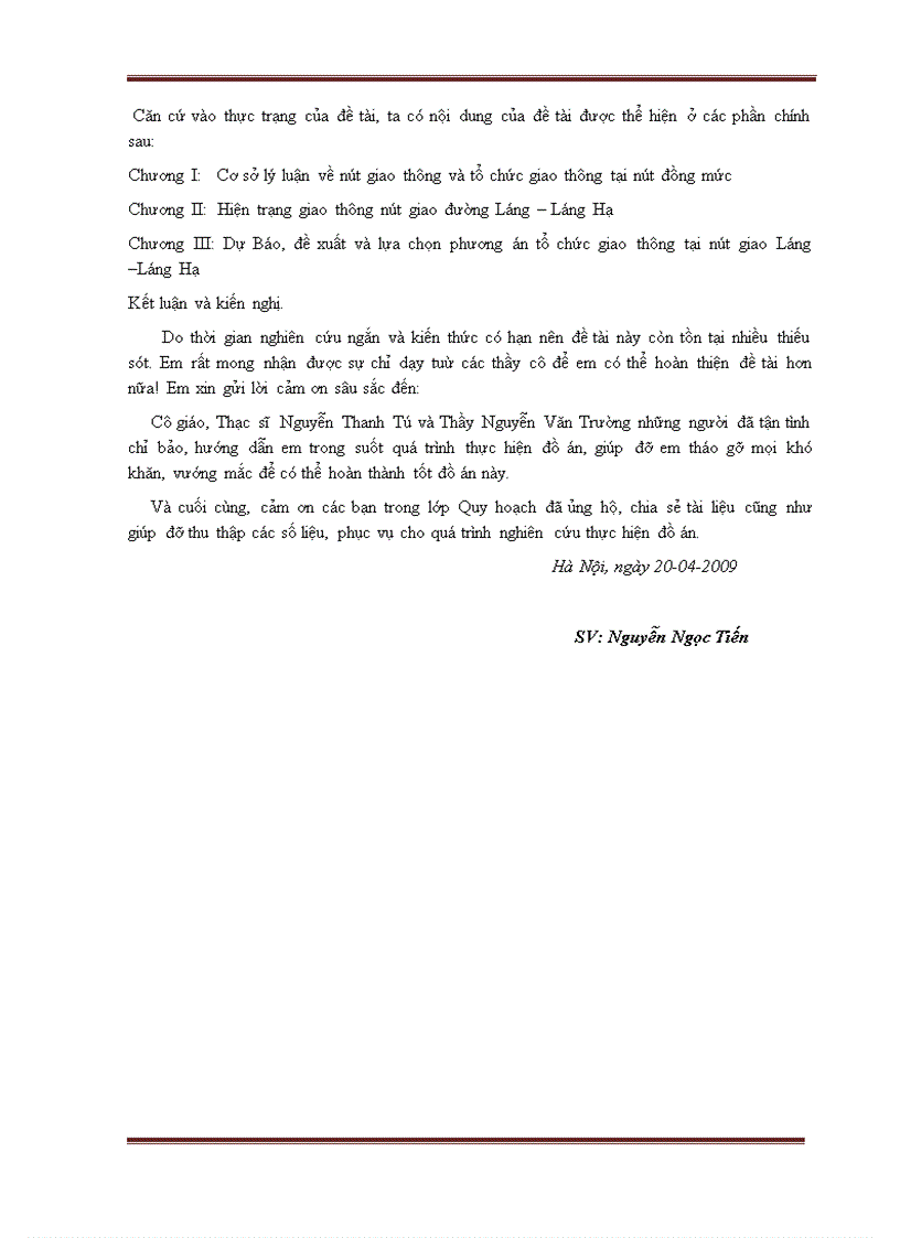 image for page Dự báo đề xuất và lựa chọn phương án tổ chức giao thông tại nút giao láng láng hạ