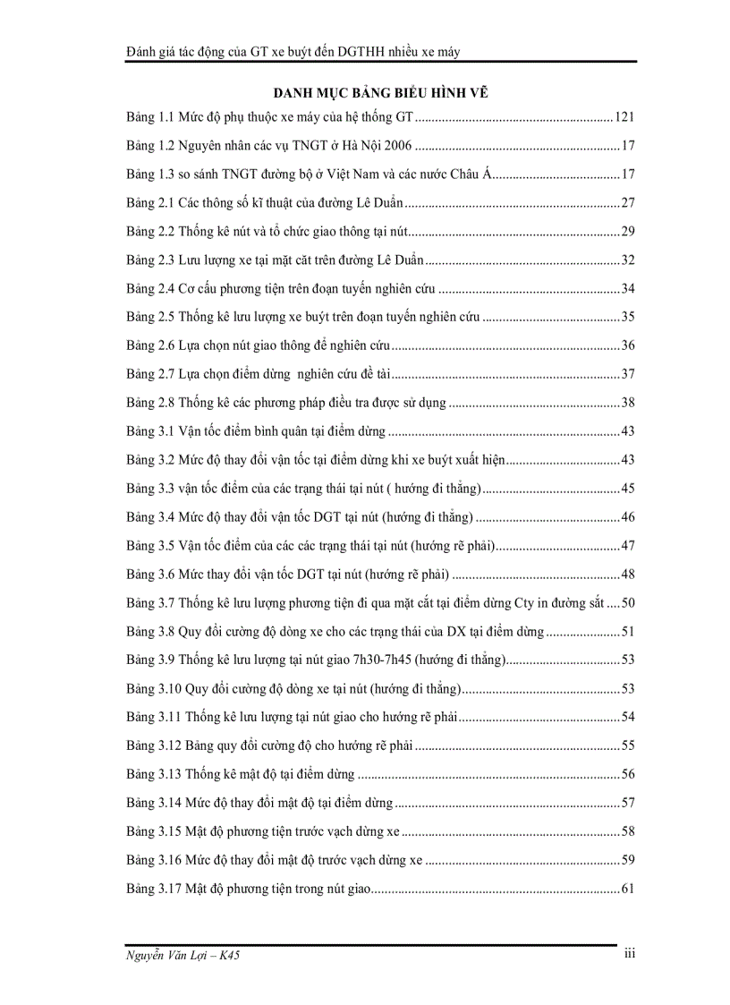 image for page Phân tích tác động của giao thông xe buýt đến dòng giao thông hỗn hợp nhiều xe máy trên tuyến lê duẩn