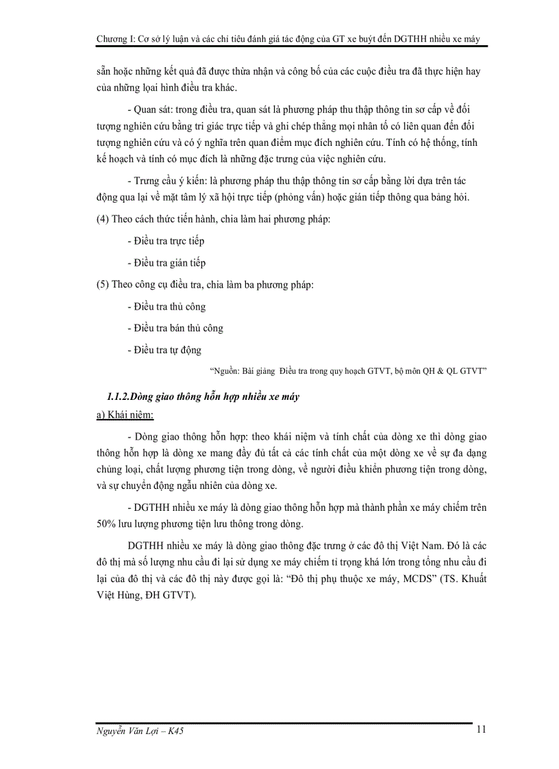 image for page Phân tích tác động của giao thông xe buýt đến dòng giao thông hỗn hợp nhiều xe máy trên tuyến lê duẩn