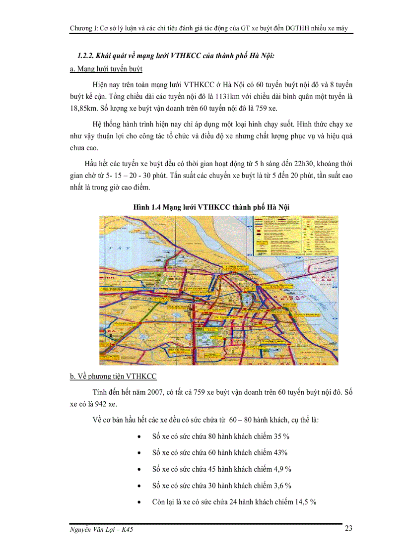 image for page Phân tích tác động của giao thông xe buýt đến dòng giao thông hỗn hợp nhiều xe máy trên tuyến lê duẩn
