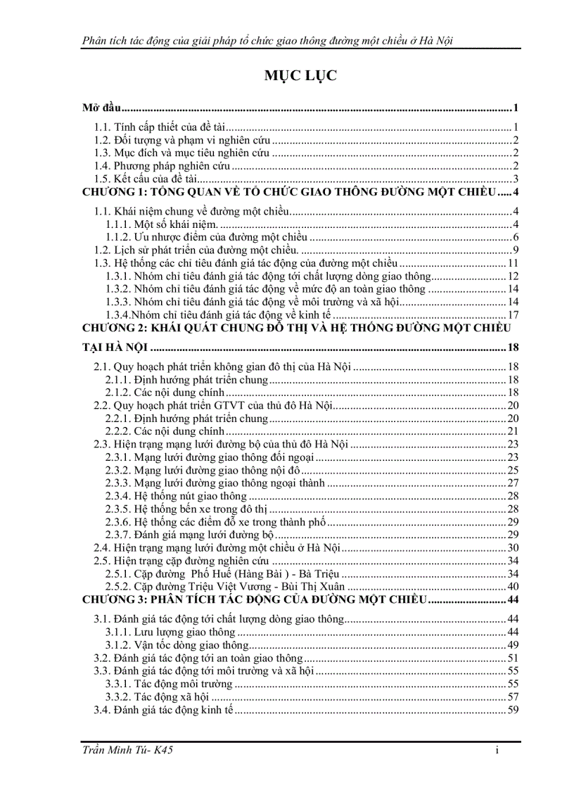 image for page Phân tích và đánh giá tác động của đường một chiều đến dòng giao thông