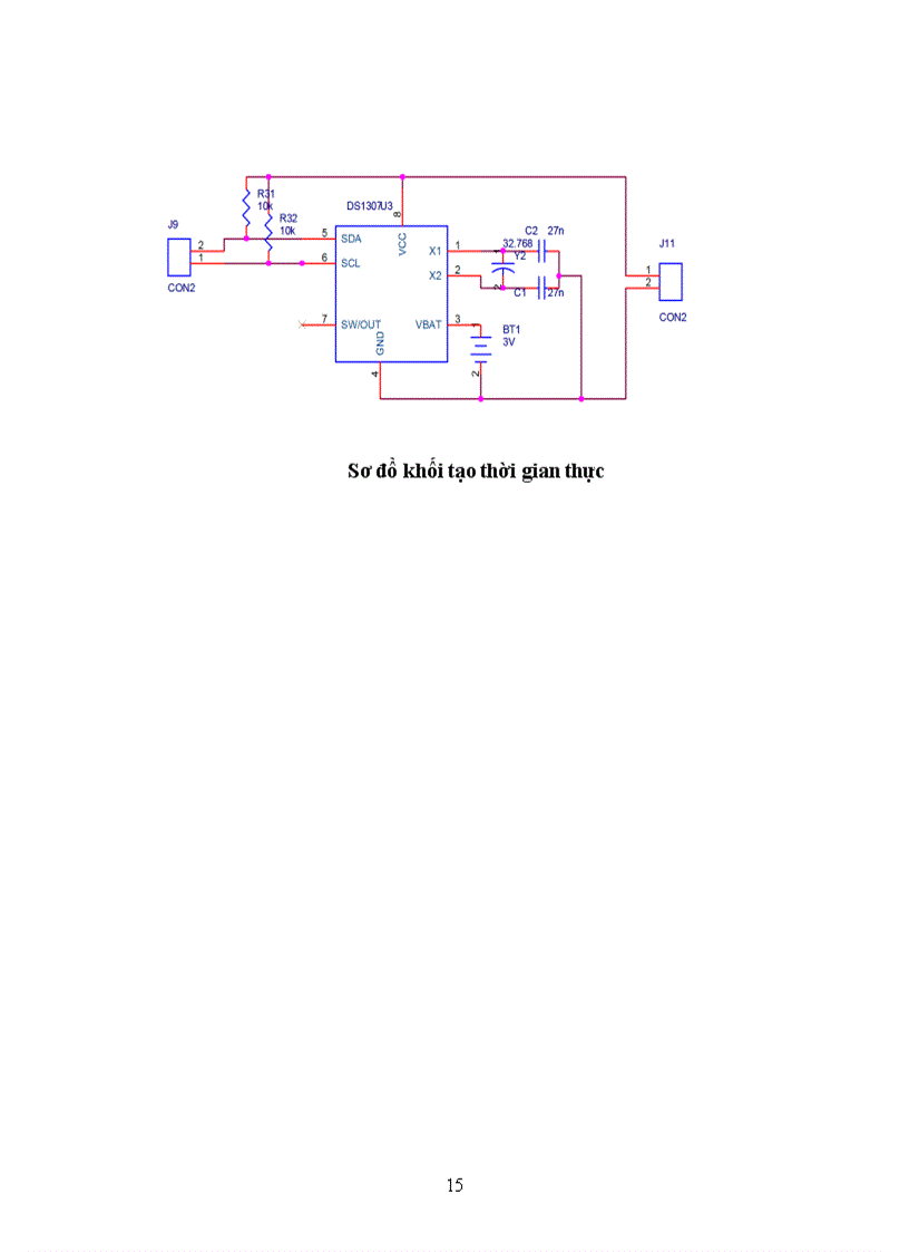 image for page Thiết kế mạch đồng hồ số dùng atmega32