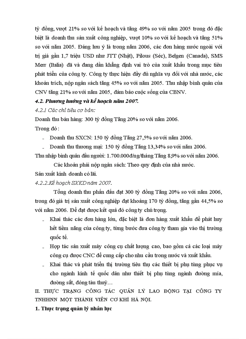 image for page Phân tích thực trạng nhằm nâng cao hiệu quả sử dụng nguồn nhân lực tại công ty TNHHNN một thành viên Cơ Khí Hà Nội